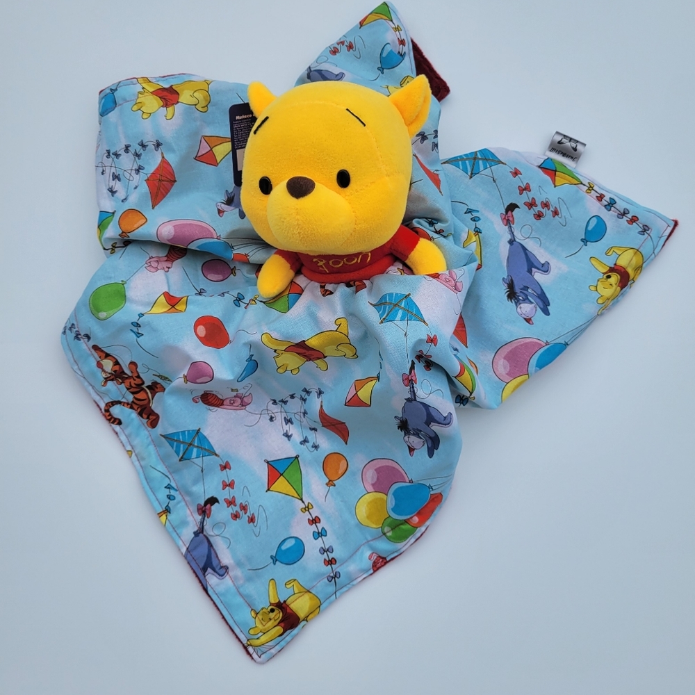 Lovey Winnie the pooh Plush Security Blanket, Cott